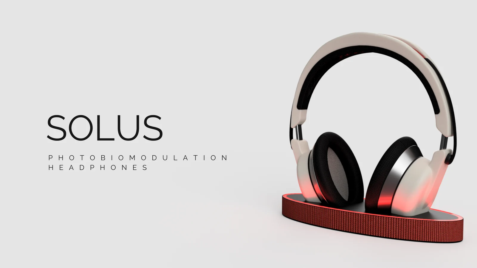 RÓA SOLUS concept cover showing the headphone and charging dock / RÓA SOLUS 耳机与充电底座概念封面