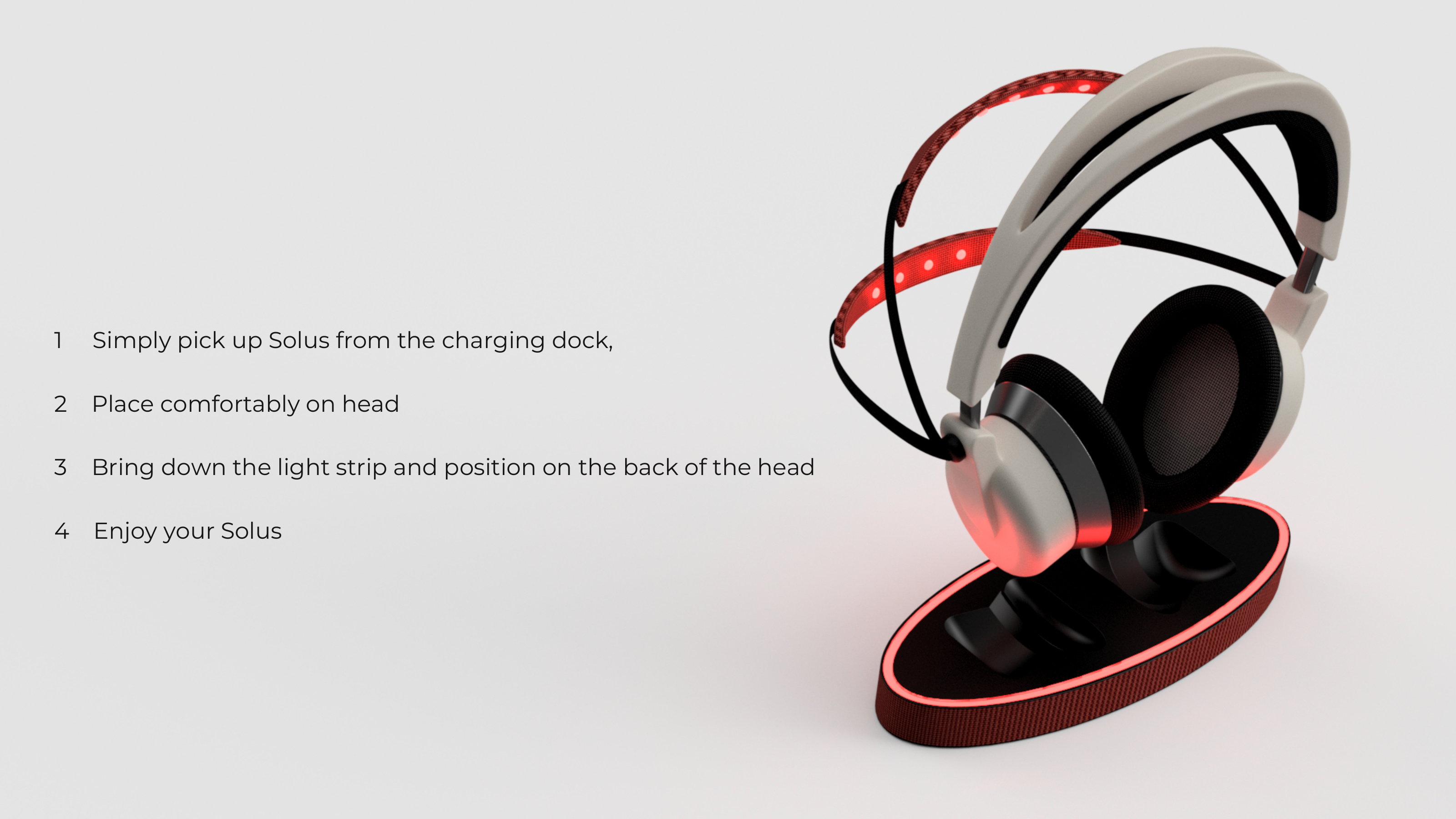 RÓA SOLUS use sequence on charging dock